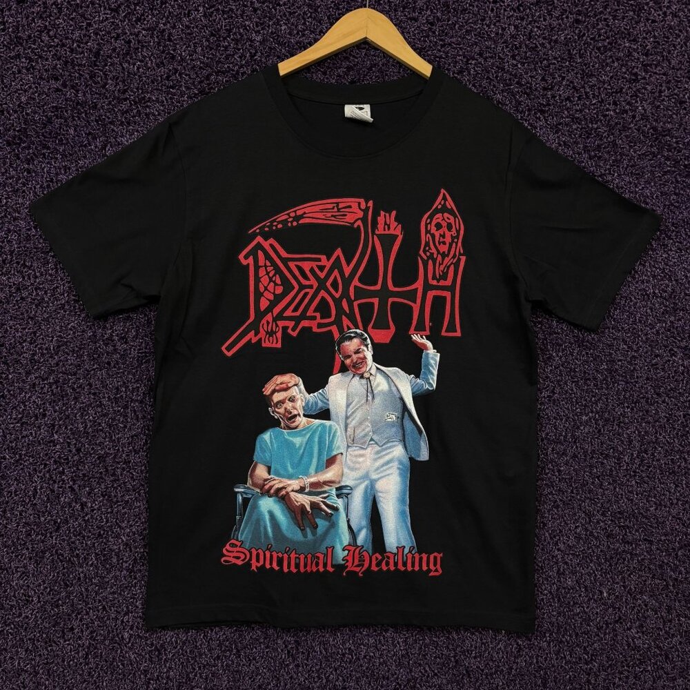 Death Spiritual Healing Album Art Death Metal Band T-Shirt L